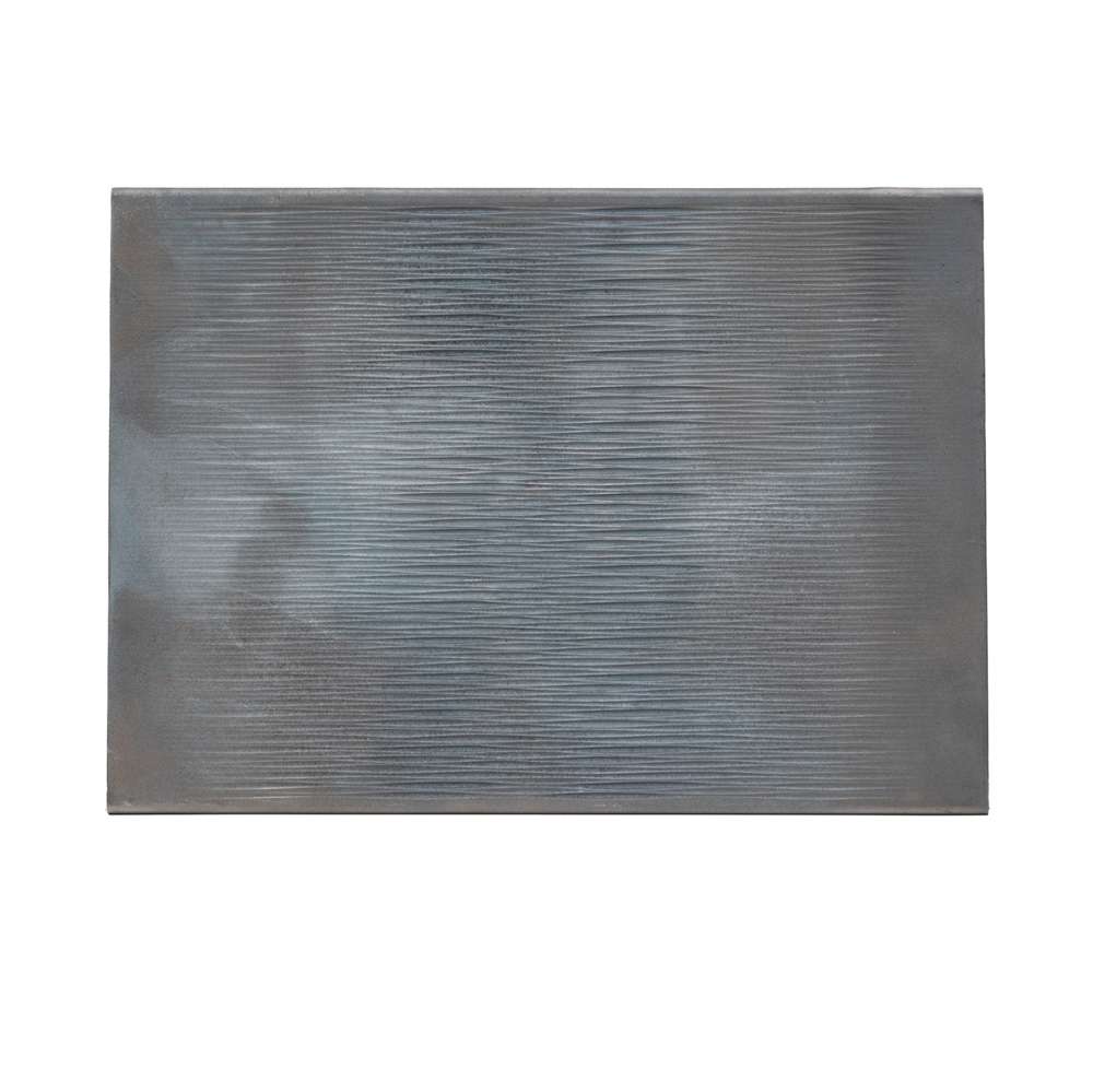 Plaque de cheminée en fonte Rainurée CM 49x50 epaisseur 0,8 cm