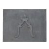 plaque en fonte décorée Lys