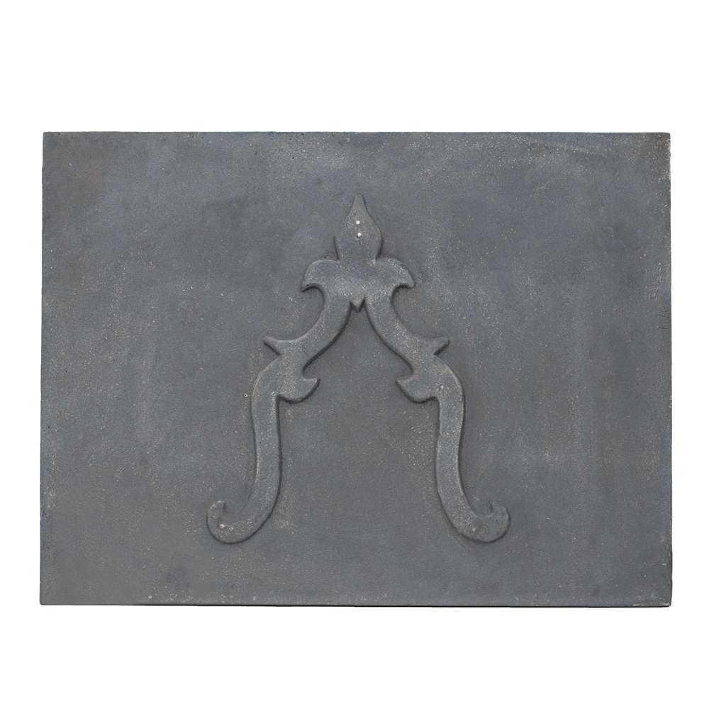 plaque en fonte décorée Lys