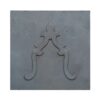plaque en fonte décorée Lys