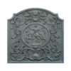 plaque en fonte décorée Dame