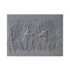 plaque en fonte décorée Faons