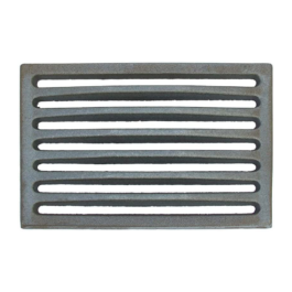 Grille en fonte pour ramasser les cendres 24 x 16 h cm –  Épaisseur 1 cm et épaisseur centrale 2 cm
